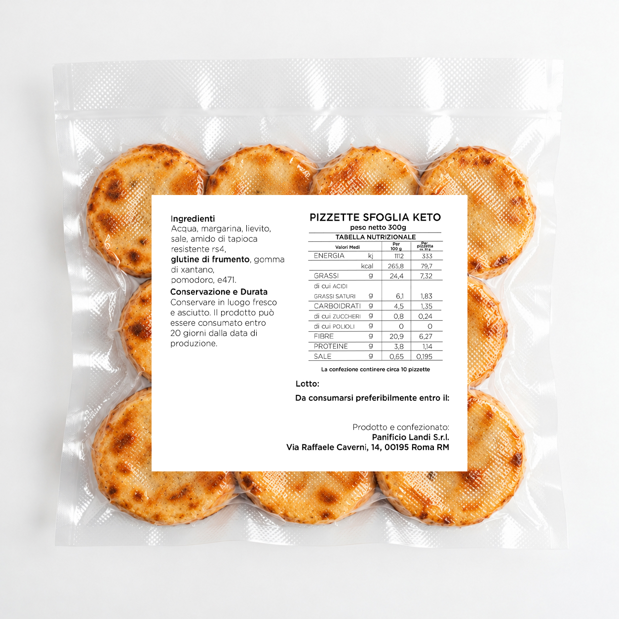 Pizzette sfoglia keto (300g) - immagine 7