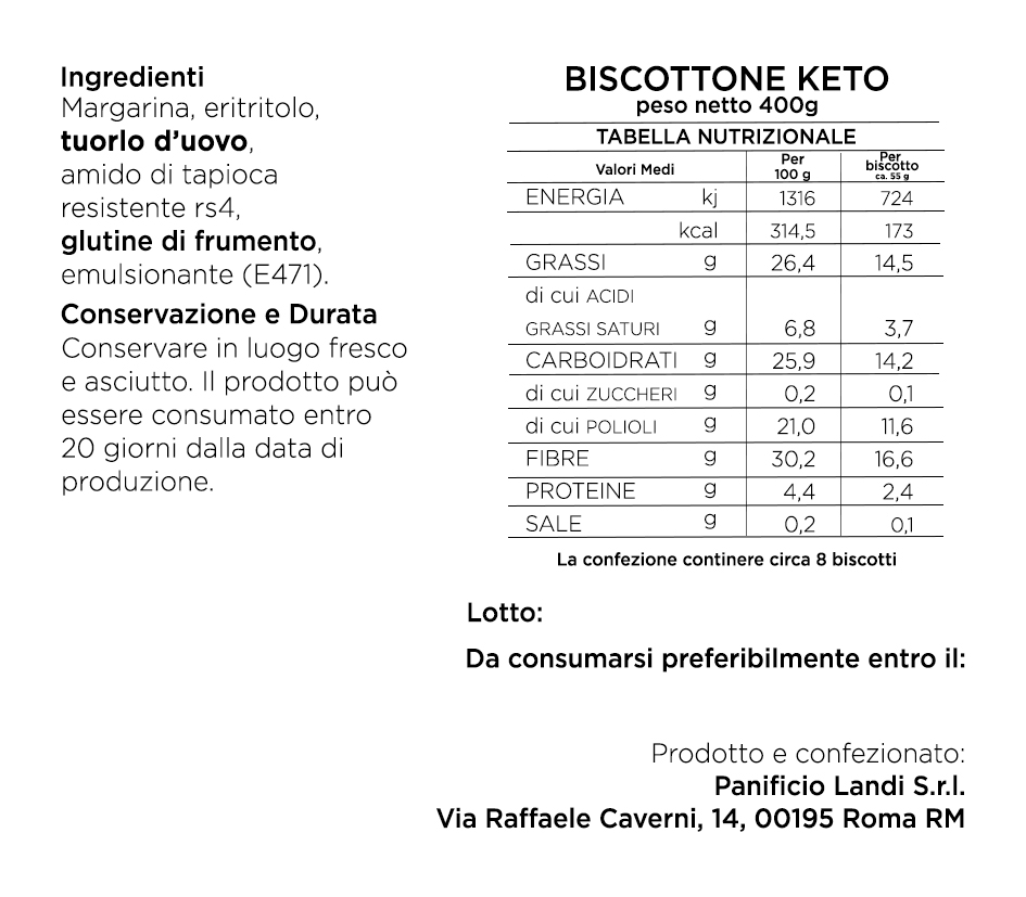 Biscottone keto (400g) - immagine 7